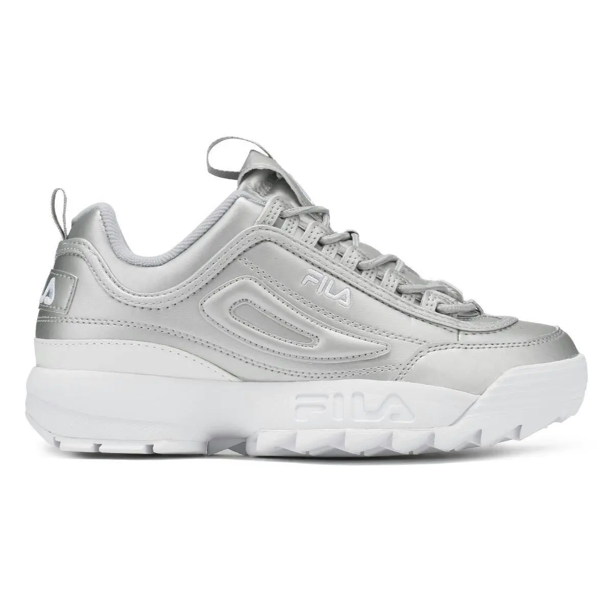 Fila Disruptor II Premium Women's Shoes Metallic Silver