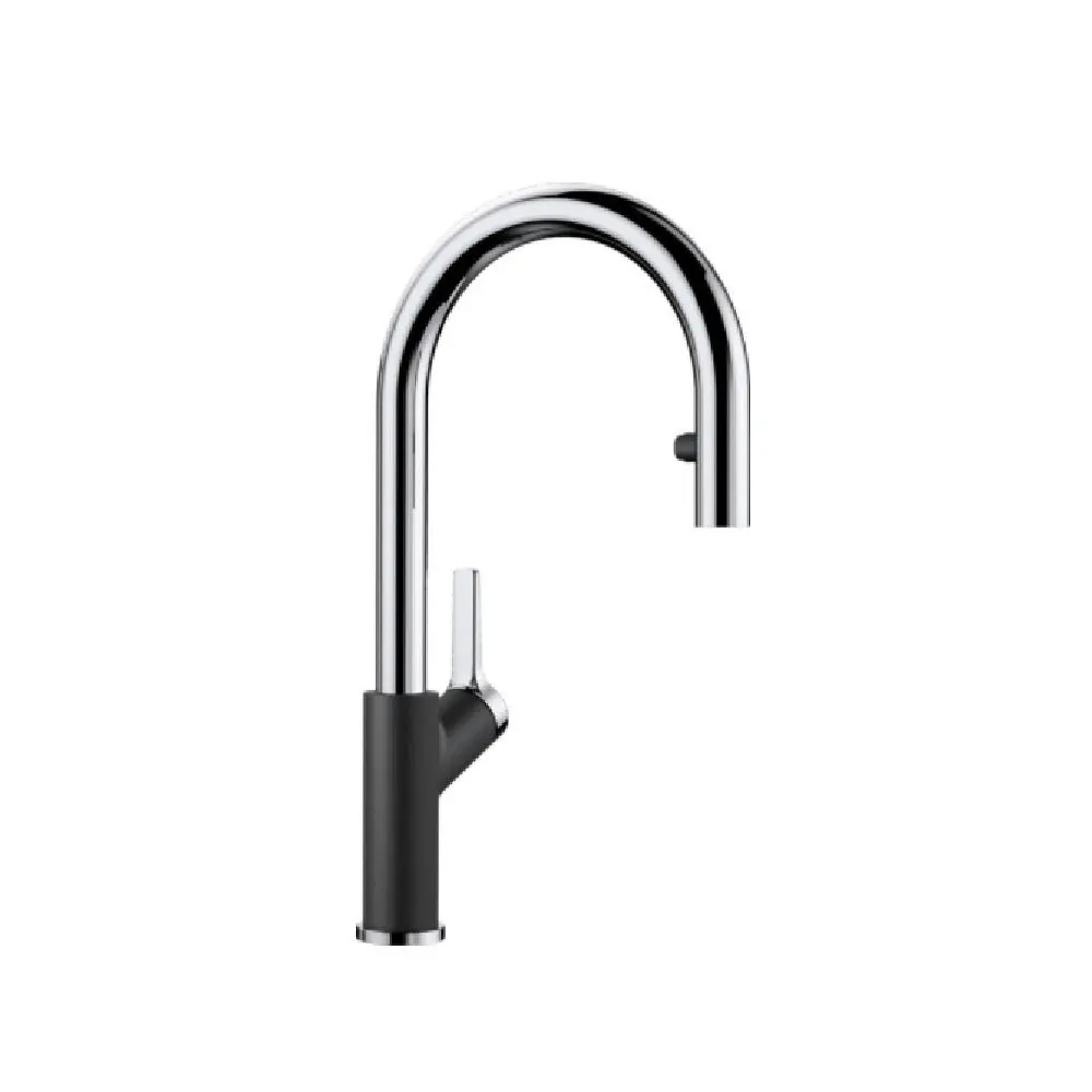 Blanco Carena-S Silgranit Gooseneck Pull Out Tap Anthracite (Earthy Black) CARENASA 525091