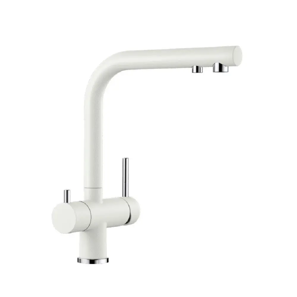 Blanco Fontas II Silgranit Dual Sink Mixer White (TAP ONLY) FONTASAW 525097