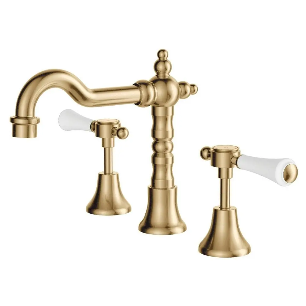 Fienza Lillian Lever Basin Set Urban Brass 339101UB