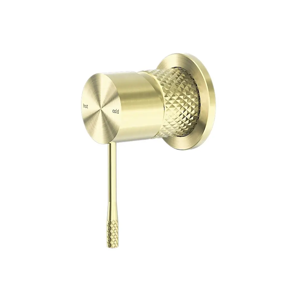 Nero Opal Shower Mixer with 60mm Plate Brushed Gold NR251909hBG