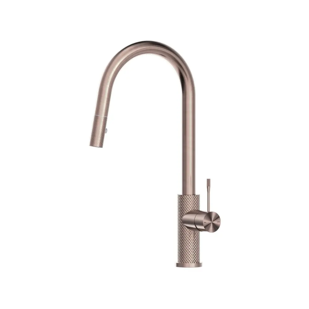 Nero Opal Pull Out Sink Mixer with Vegie Spray Function Brushed Bronze NR251908BZ