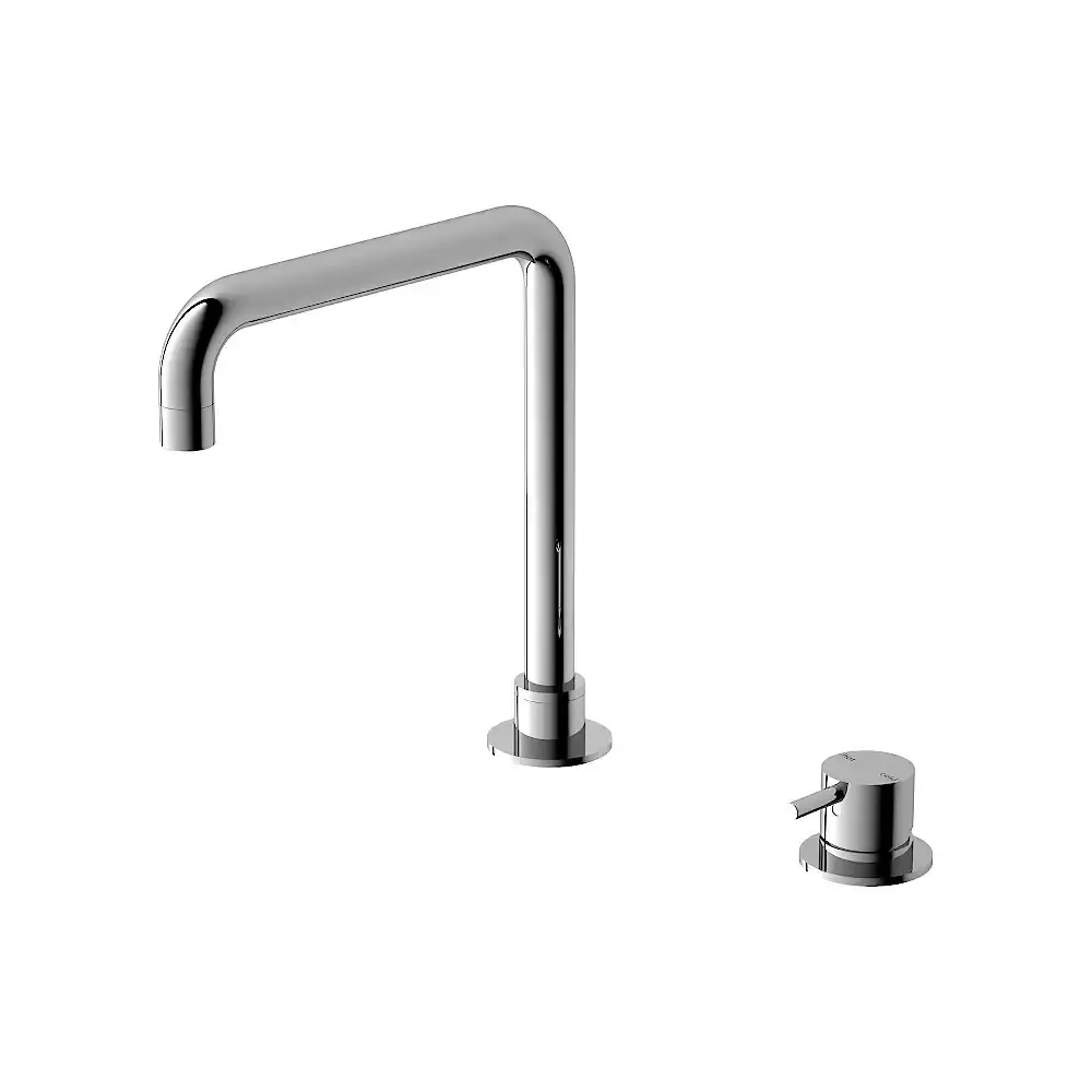 Nero Mecca Hob Basin Mixer Square Spout Chrome NR221901cCH