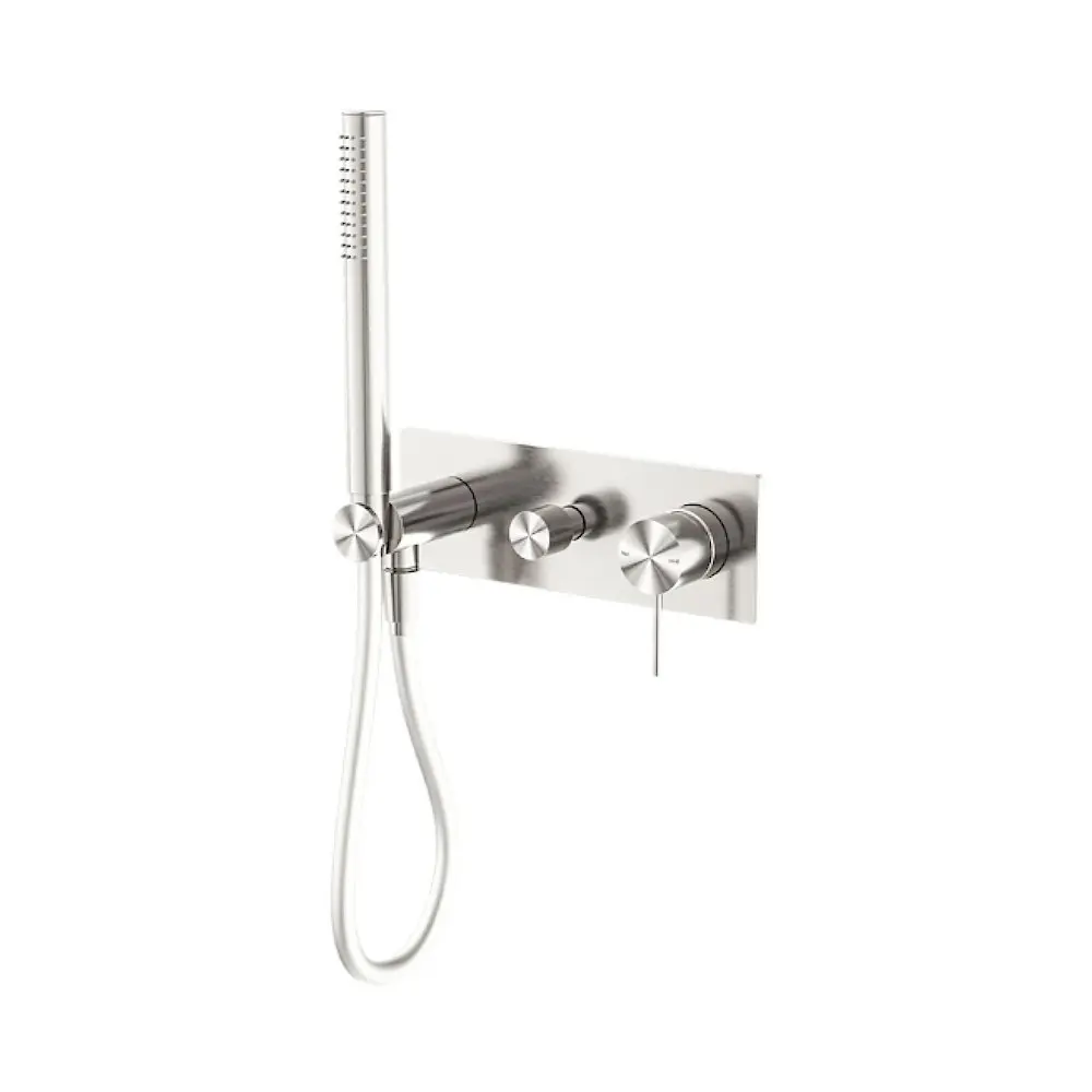 Nero Mecca Shower Mixer Diverter System Brushed Nickel NR221903eBN