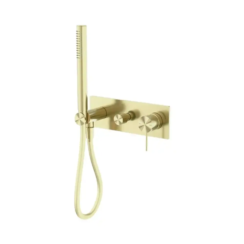 Nero Mecca Shower Mixer Diverter System Brushed Gold NR221903eBG