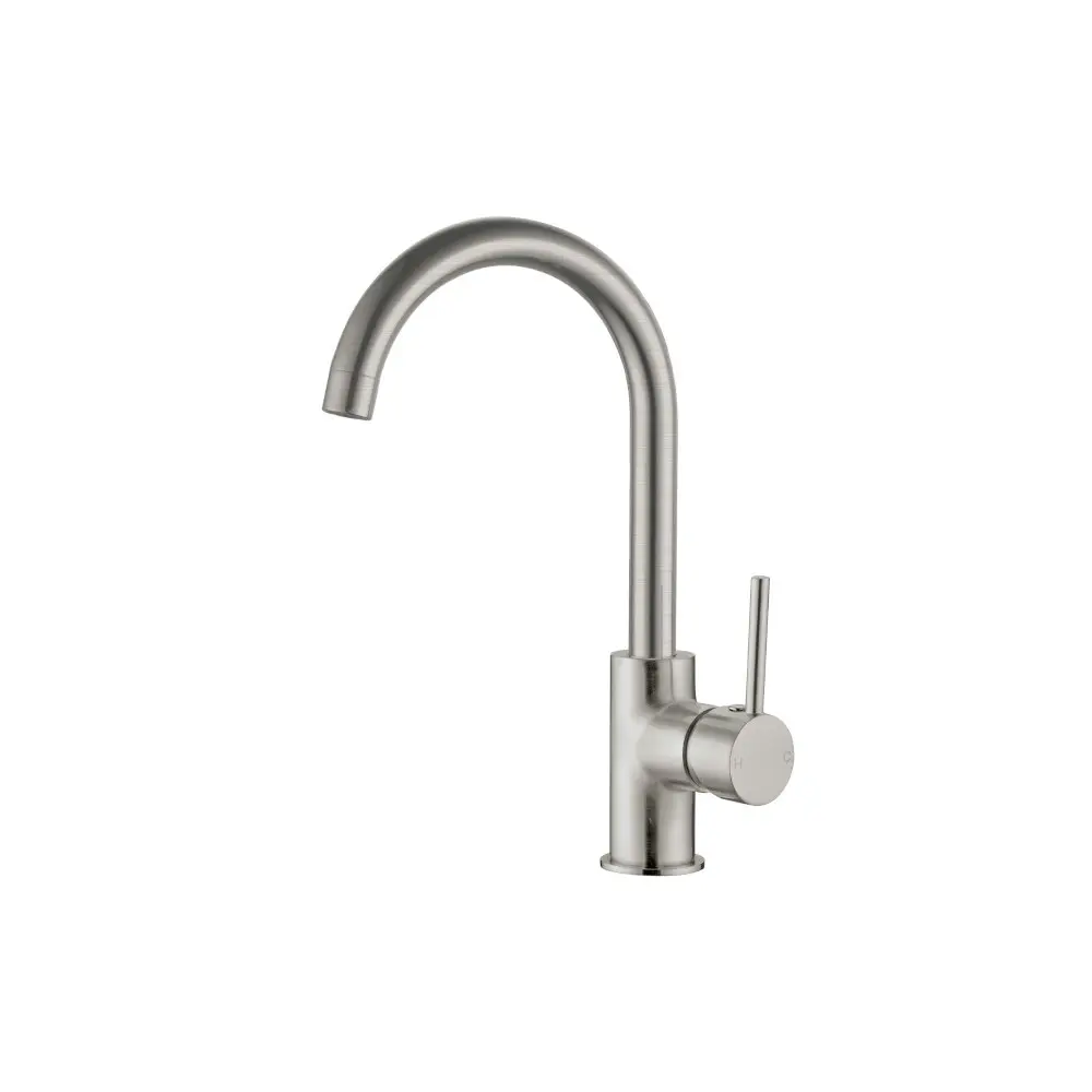 Nero Dolce Kitchen Mixer Gooseneck Brushed Nickel NR250807BN