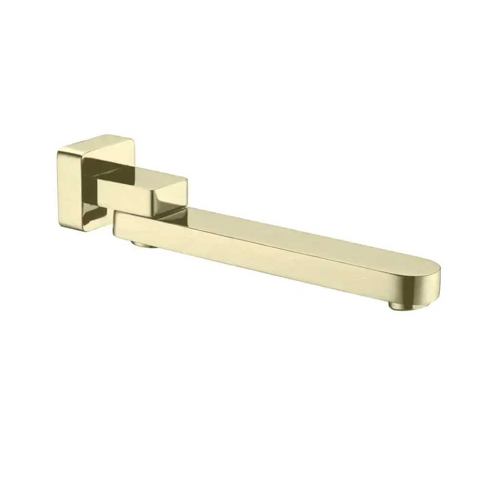 Nero Bianca Swivel Bath Spout Brushed Gold NR207BG