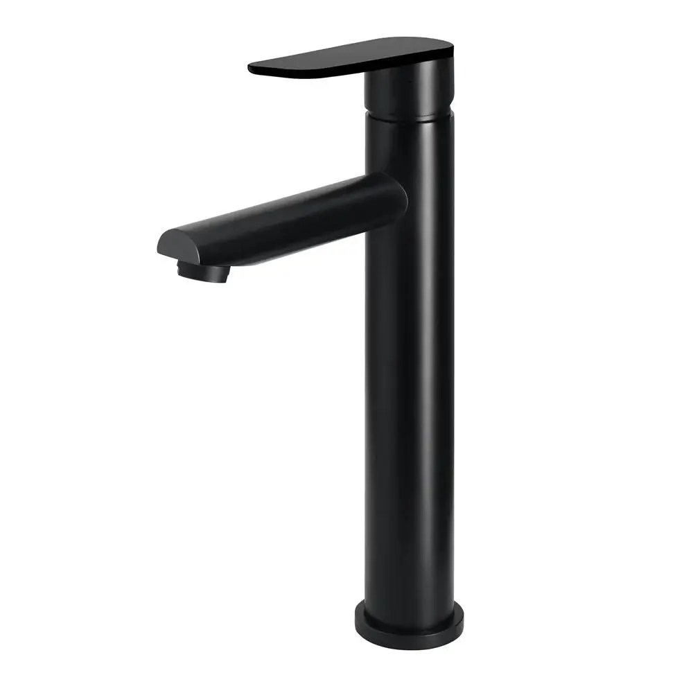 Meir Round Tall Basin Mixer Matte Black MB04PD-R2