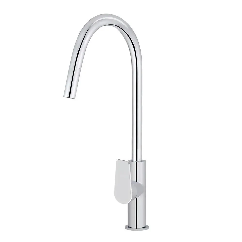 Meir Round Piccola Pull Out Kitchen Mixer Tap Chrome MK17PD-C