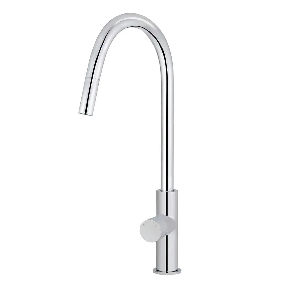 Meir Round Piccola Pull Out Kitchen Mixer Tap Chrome MK17PN-C