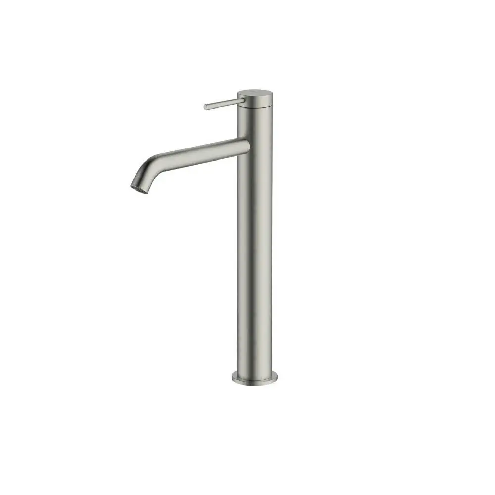 Oliveri Venice Curved Tower Basin Mixer Brushed Nickel VE104504BN