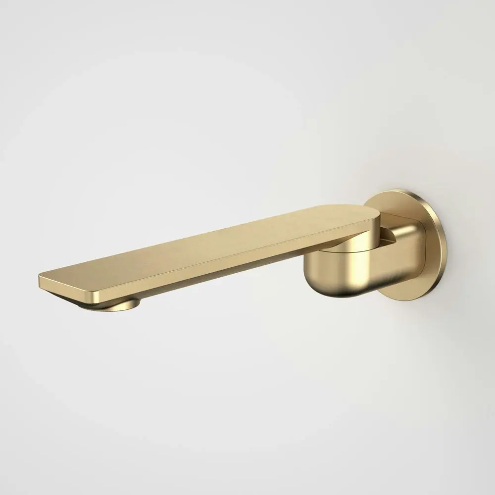 Caroma Urbane II Bath Swivel Outlet 220mm Round Plate Brushed Brass 99669BB