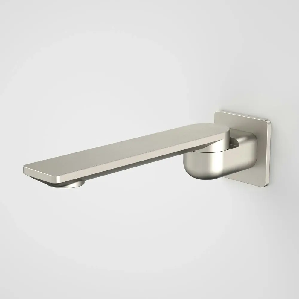 Caroma Urbane II Bath Swivel Outlet 220mm Square Plate Brushed Nickel 99670BN