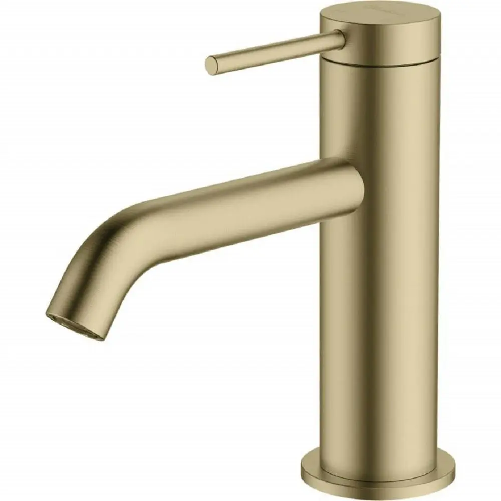 Oliveri Venice Basin Mixer Curved Classic Gold VE103503CG