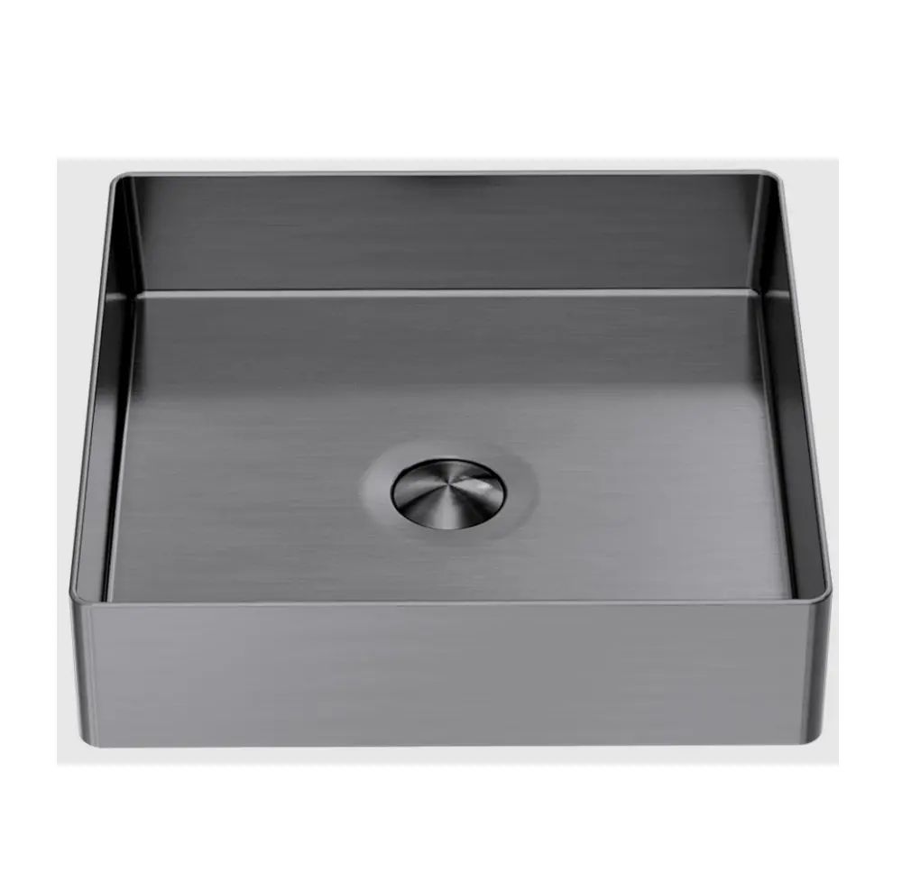 Nero Basin 400mm Square Stainless Steel Graphite NRB401SGR