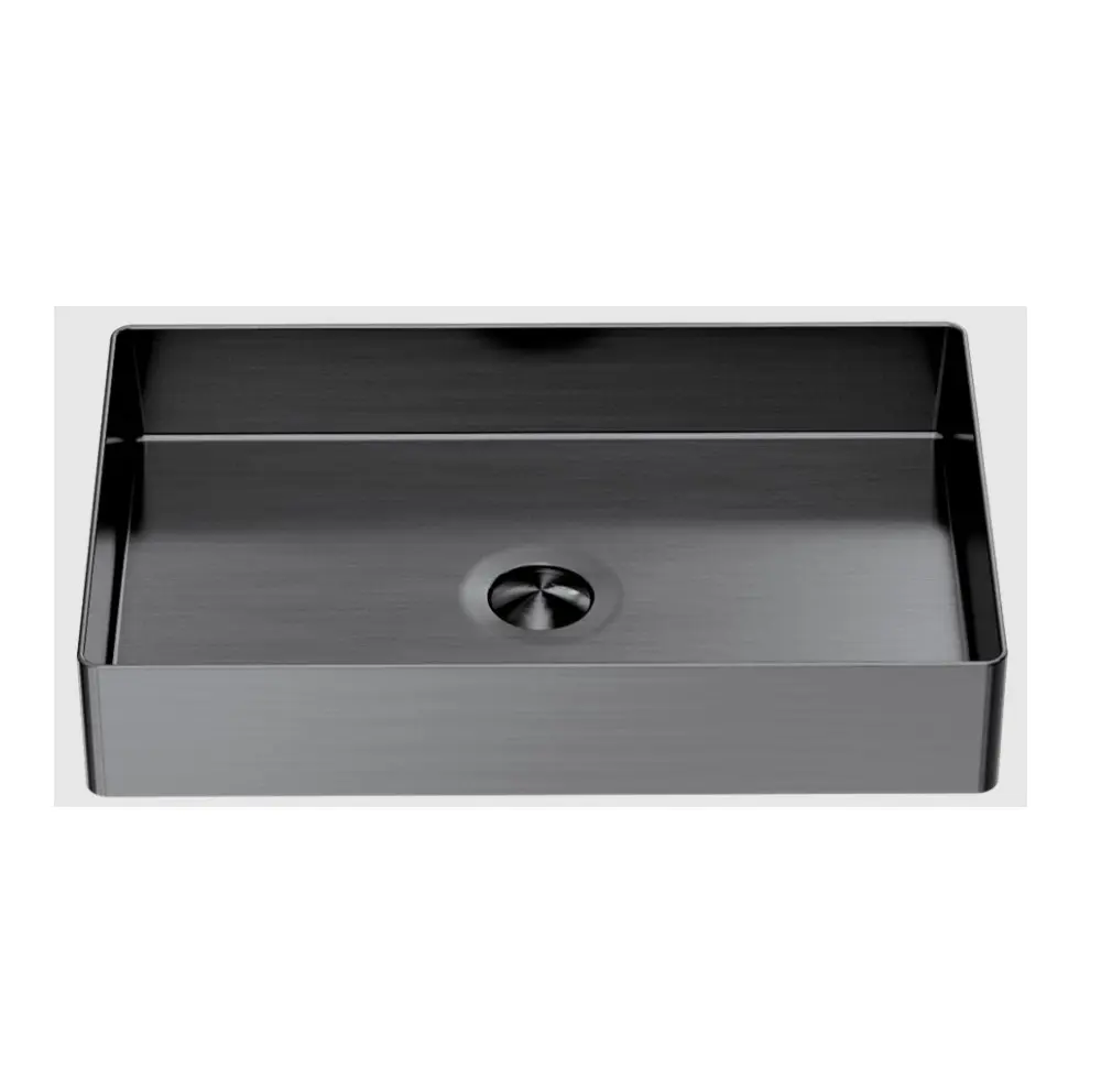 Nero Basin Rectangle Stainless Steel Basin Graphite NRB3555GR