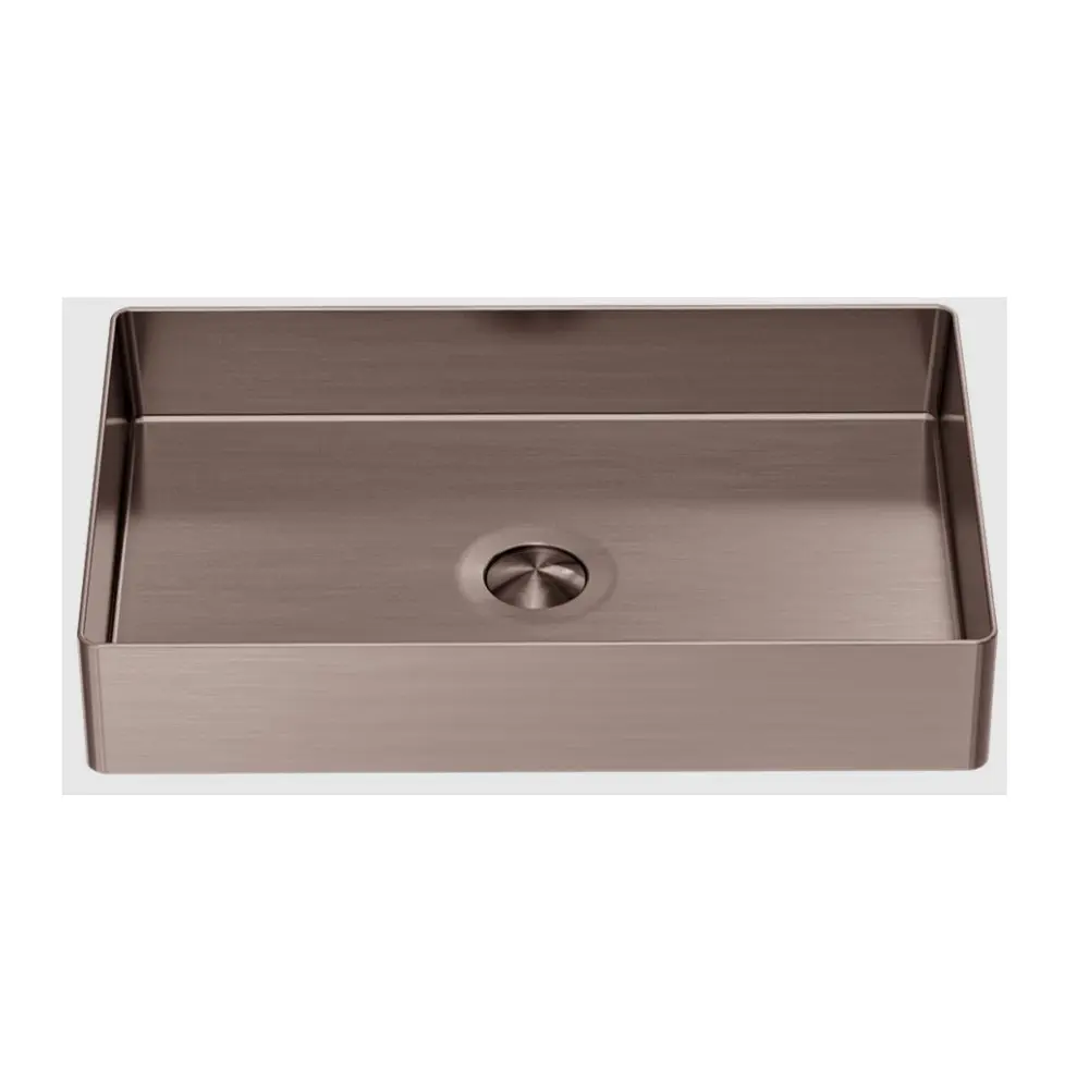 Nero Basin Rectangle Stainless Steel Basin Brushed Bronze NRB3555BZ