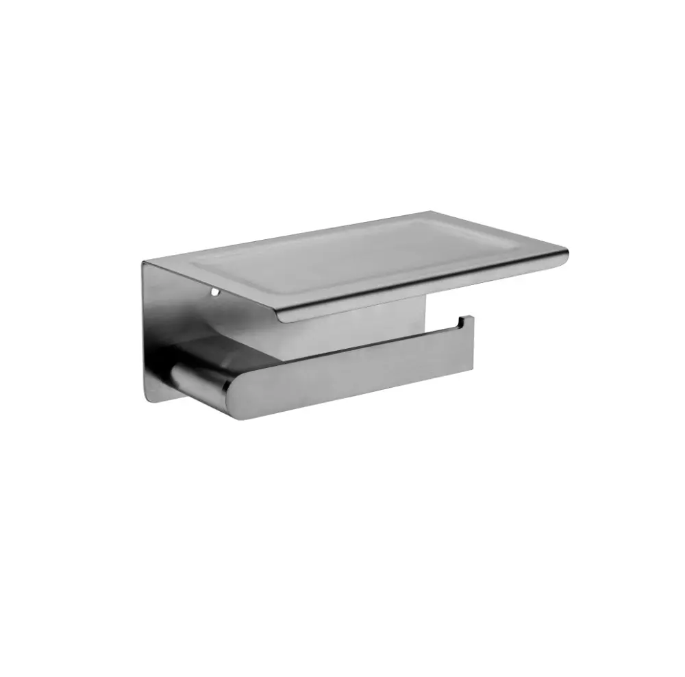 Nero Bianca Toilet Roll Holder Gun Metal NR9086AGM