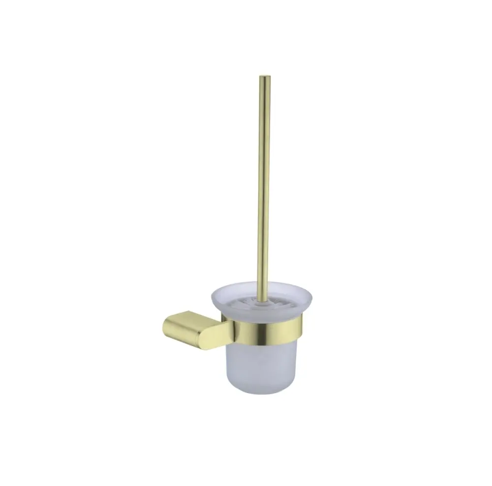 Nero Bianca Toilet Brush Holder Brushed Gold NR9088BG