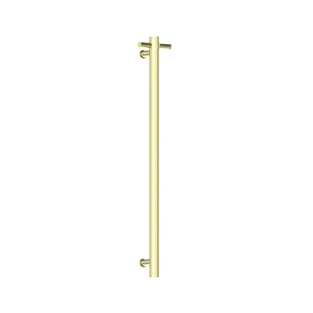 Nero Vertical Heated Towel Rail Brushed Gold NRV900HBG