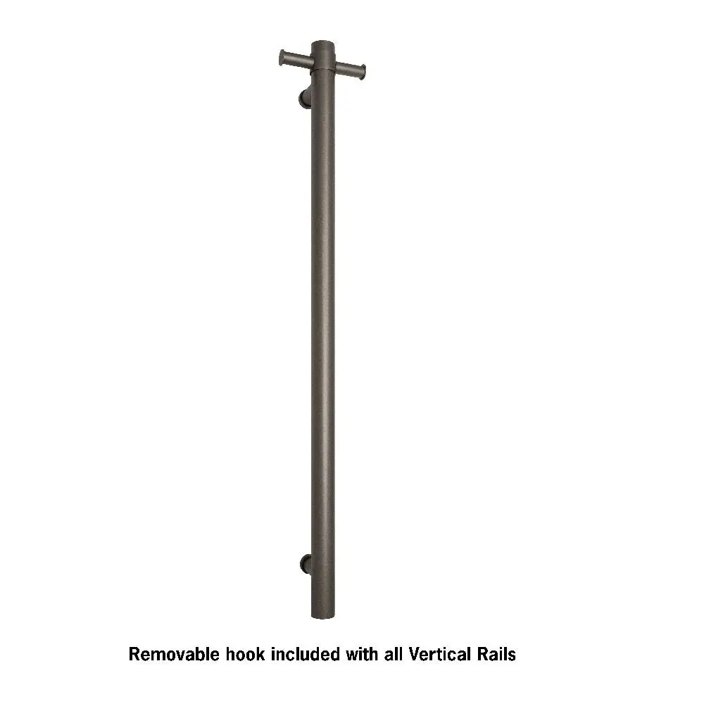 Thermogroup Straight Round Vertical Bar 900x142x100mm (Heated) Gun Metal VS900HGM