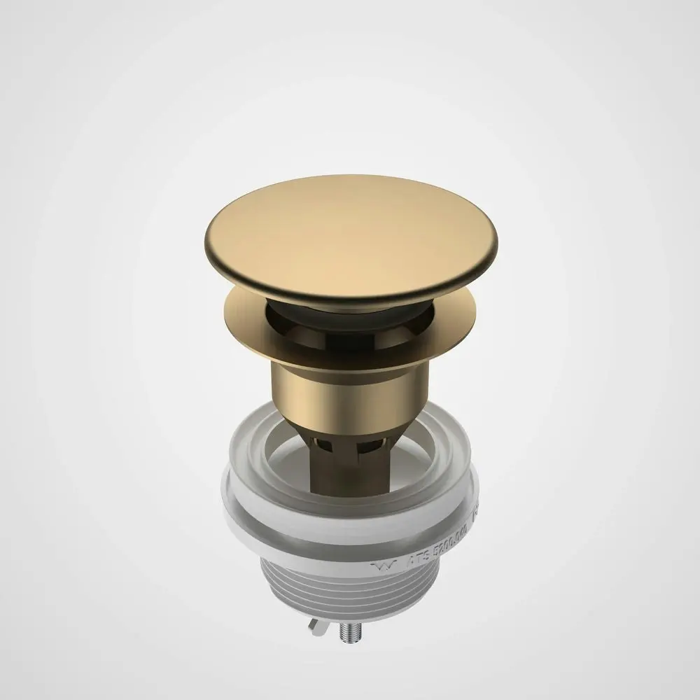 Caroma Urbane II Basin Dome Pop Up Plug & Waste Brushed Brass 687330BB