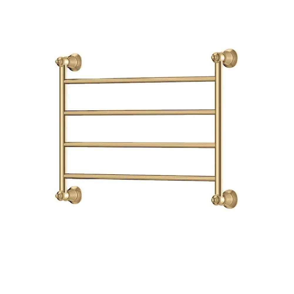 Fienza Lillian Heated Towel Ladder 600x458mm 4 Bars Urban Brass 8106045UB