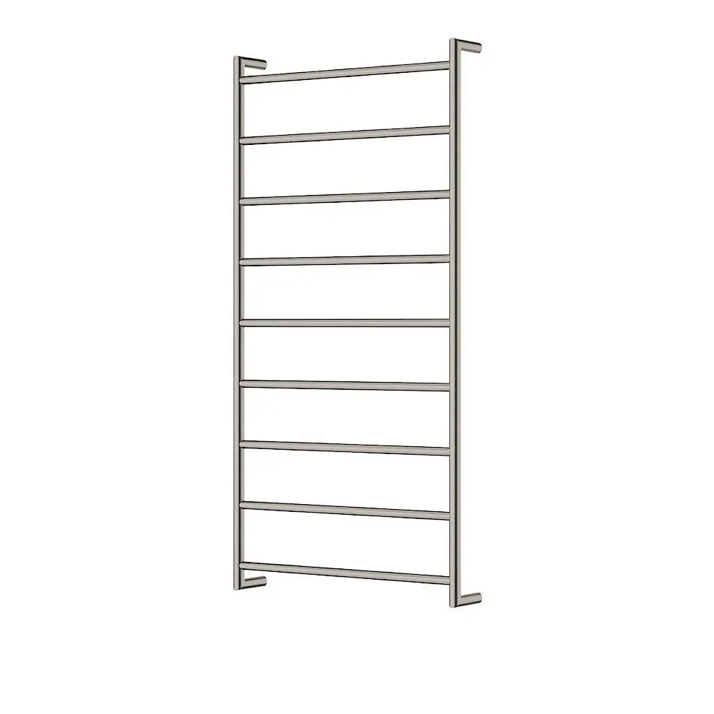 Fienza Kaya Heated Towel Ladder 600x1200mm 9 Bars Brushed Nickel 82860120BN