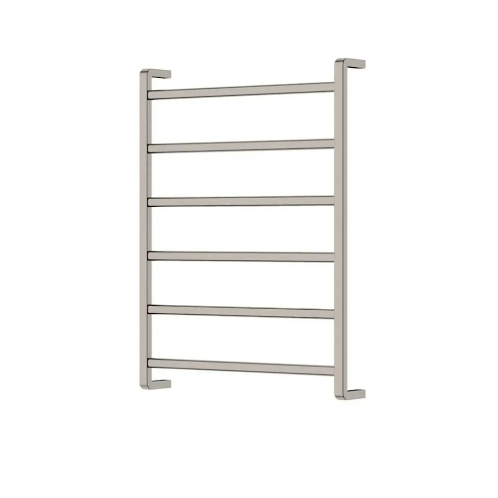 Fienza Koko Heated Towel Ladder 600x800mm 6 Bars Brushed Nickel 8906080BN