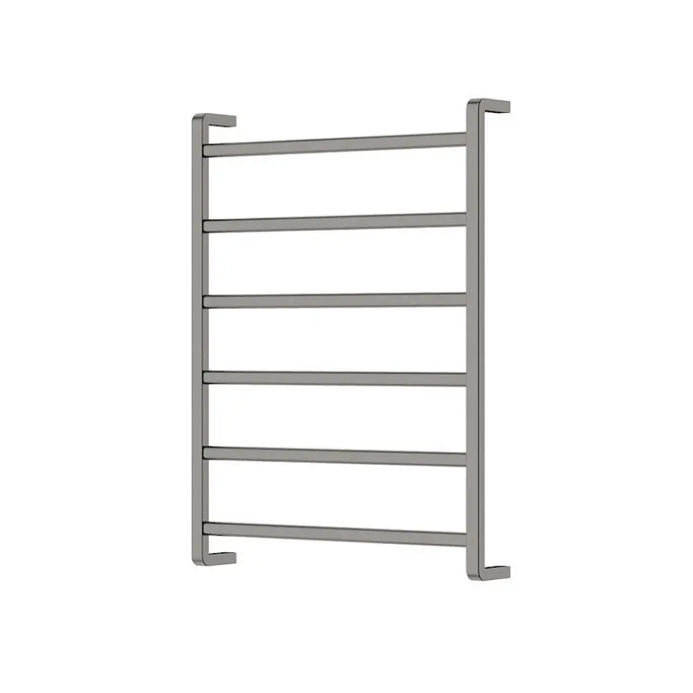 Fienza Koko Heated Towel Ladder 600x800mm 6 Bars Gun Metal 8906080GM