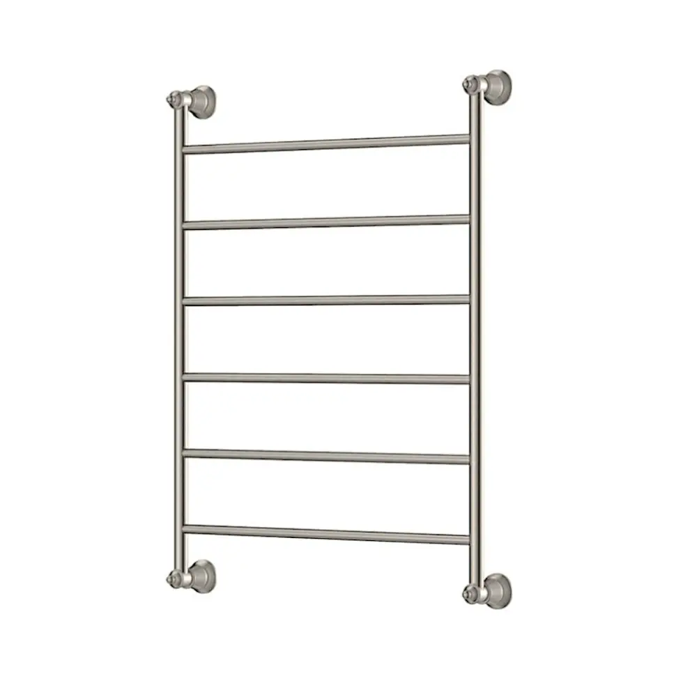 Fienza Lillian Heated Towel Ladder 600x808mm 6 Bars Brushed Nickel 8106080BN