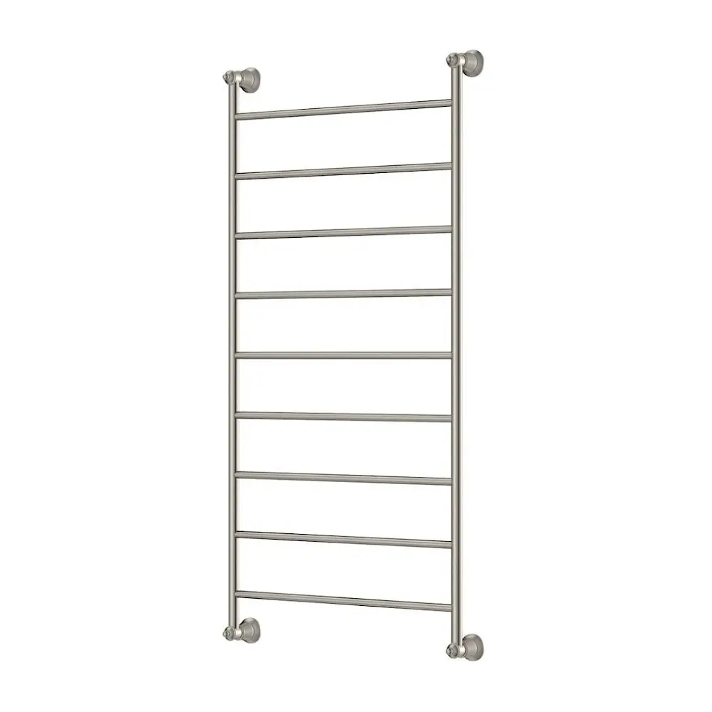 Fienza Lillian Heated Towel Ladder 600x1208mm 9 Bars Brushed Nickel 81060120BN