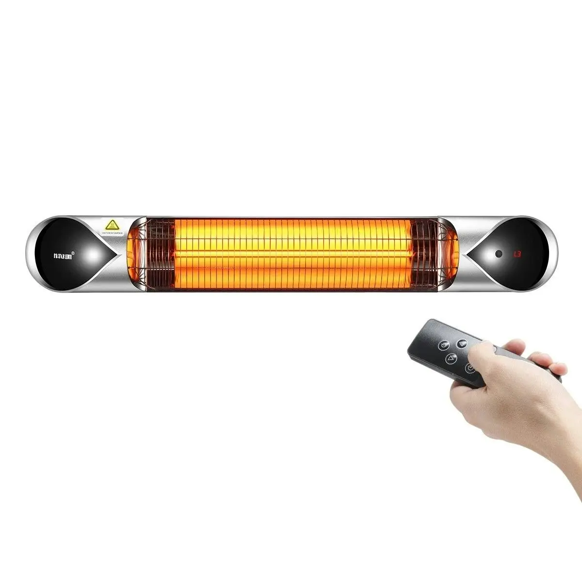 Maxkon New  2500W Carbon Fibre Infrared Heater Instant Heat Outdoor Patio Strip Heater Remote Control