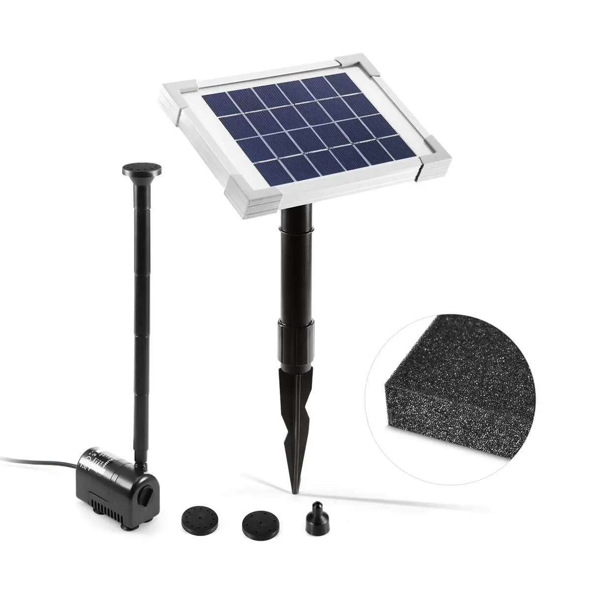 Ausway Outdoor Solar Powered Fountain Pump