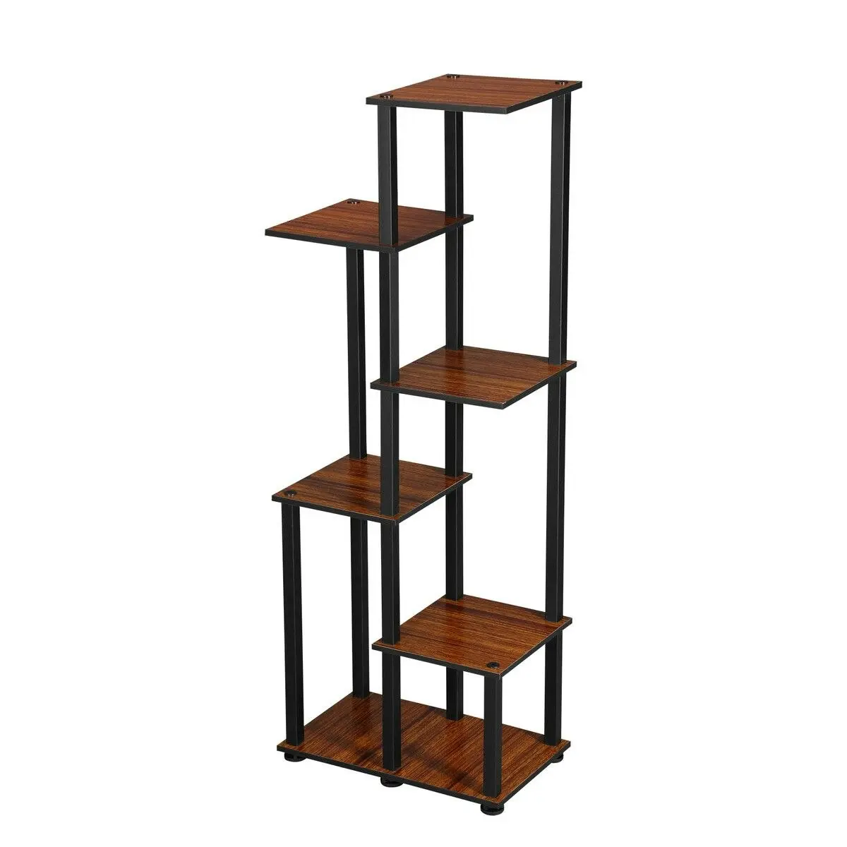 Ausway 6 Tier Plant Pots Stand Flower Corner Shelf Bookshelf Holder Potted Shelves Outdoor Indoor Garden Tiered Display Unit Storage Rack