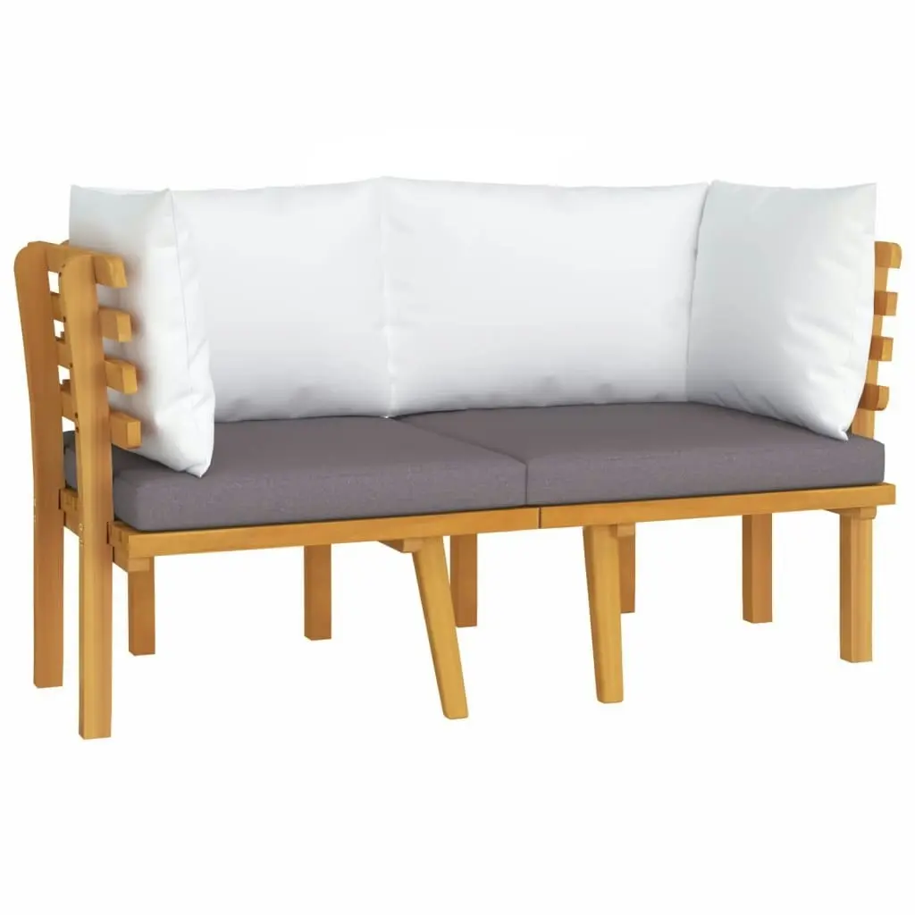 2-Seater Garden Sofa with Cushions Solid Acacia Wood 316264