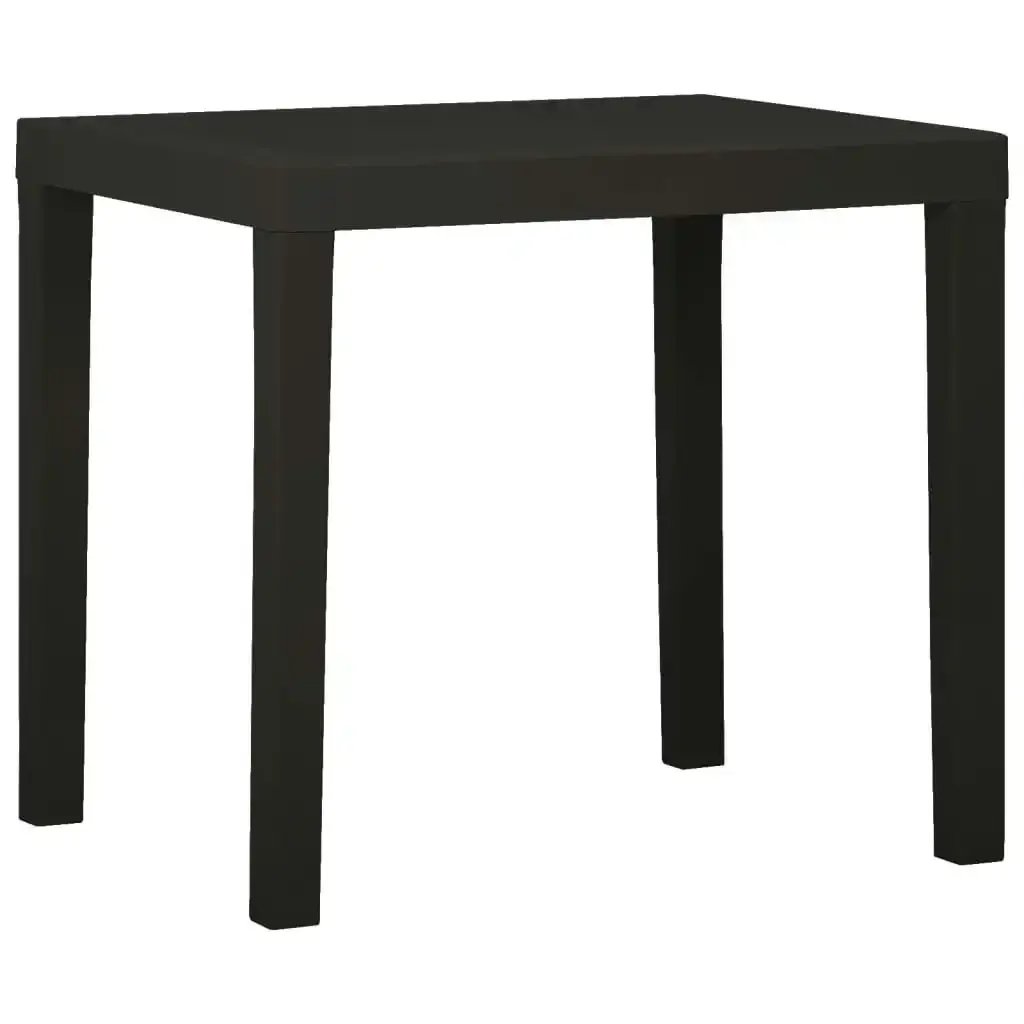 Garden Table Anthracite 79x65x72 cm Plastic 315845