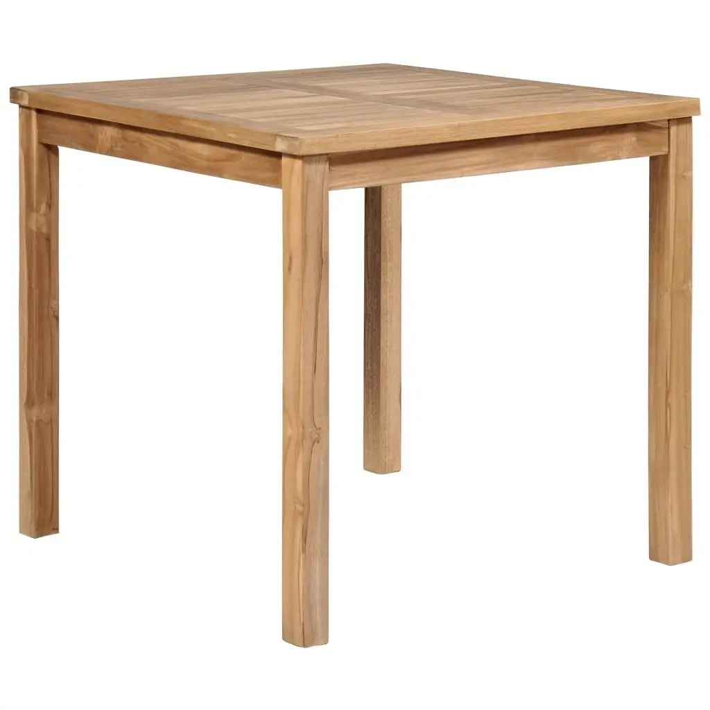 Garden Table 80x80x77 cm Solid Teak Wood 44996