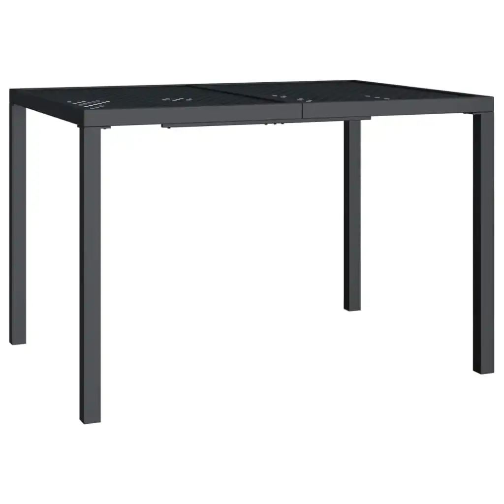 Garden Table Anthracite 110x80x72 cm Steel 362745