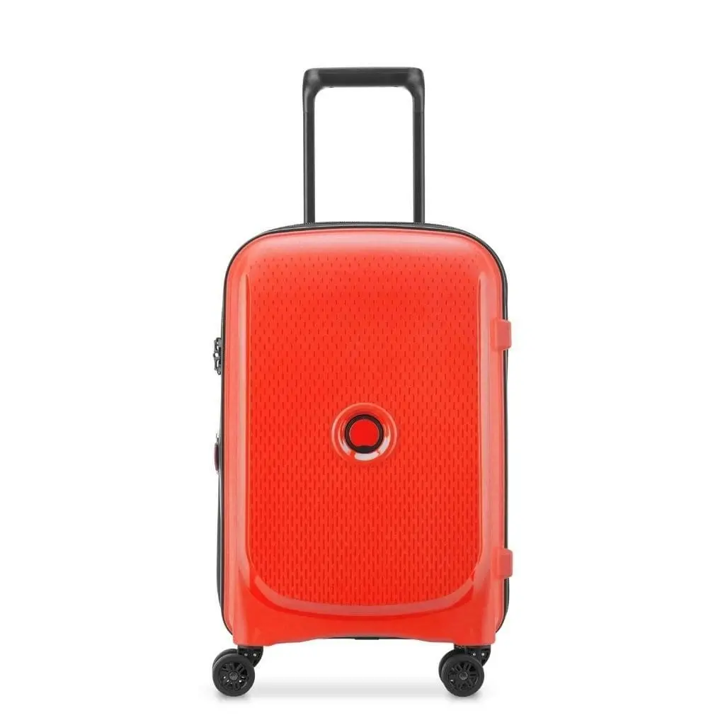 DELSEY Belmont Plus 55cm Carry On Luggage Faded Red