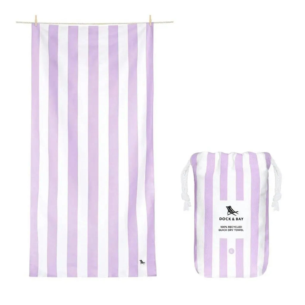 Dock & Bay Beach Towel Cabana Light Collection XL - Lombok Lilac