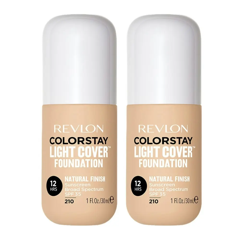 Revlon Colorstay Light Cover Foundation 30ml 210 Creme Brulee - 2 Pack