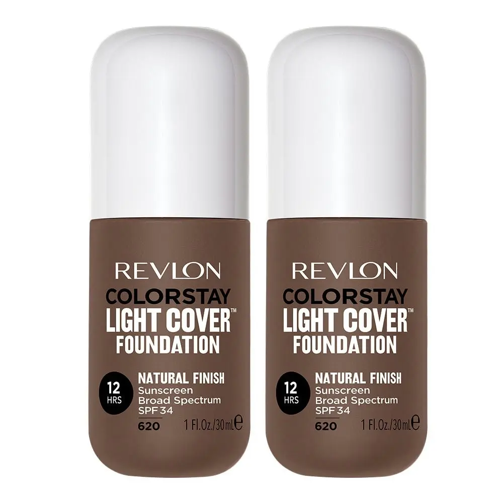 Revlon Colorstay Light Cover Foundation 30ml 620 Java - 2 Pack