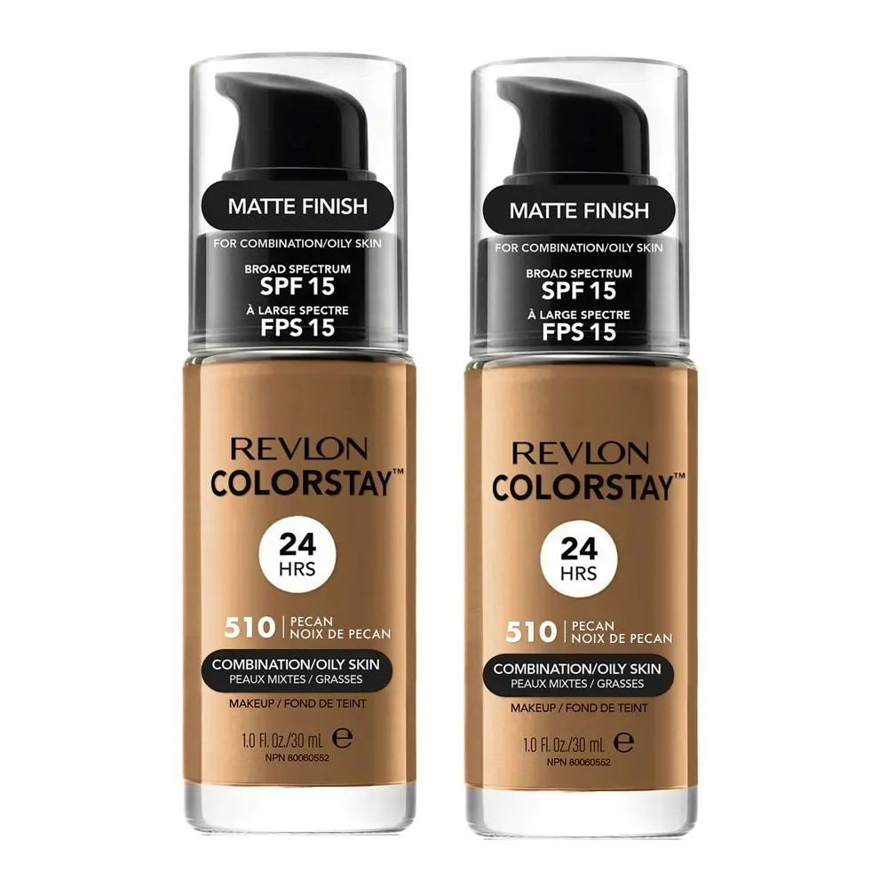 Revlon Colorstay Makeup Combination/ Oily Skin 30ml 510 Pecan - 2 Pack