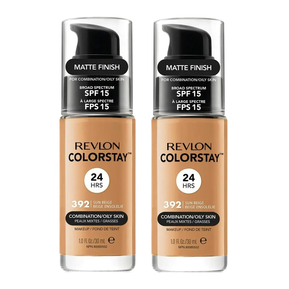 Revlon Colorstay Makeup Combination/ Oily Skin 30ml 392 Sun Beige - 2 Pack