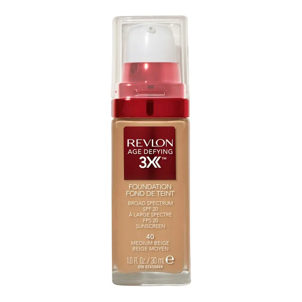 Revlon Age Defying 3x Foundation 30ml 55 Cool Beige - 2 Pack