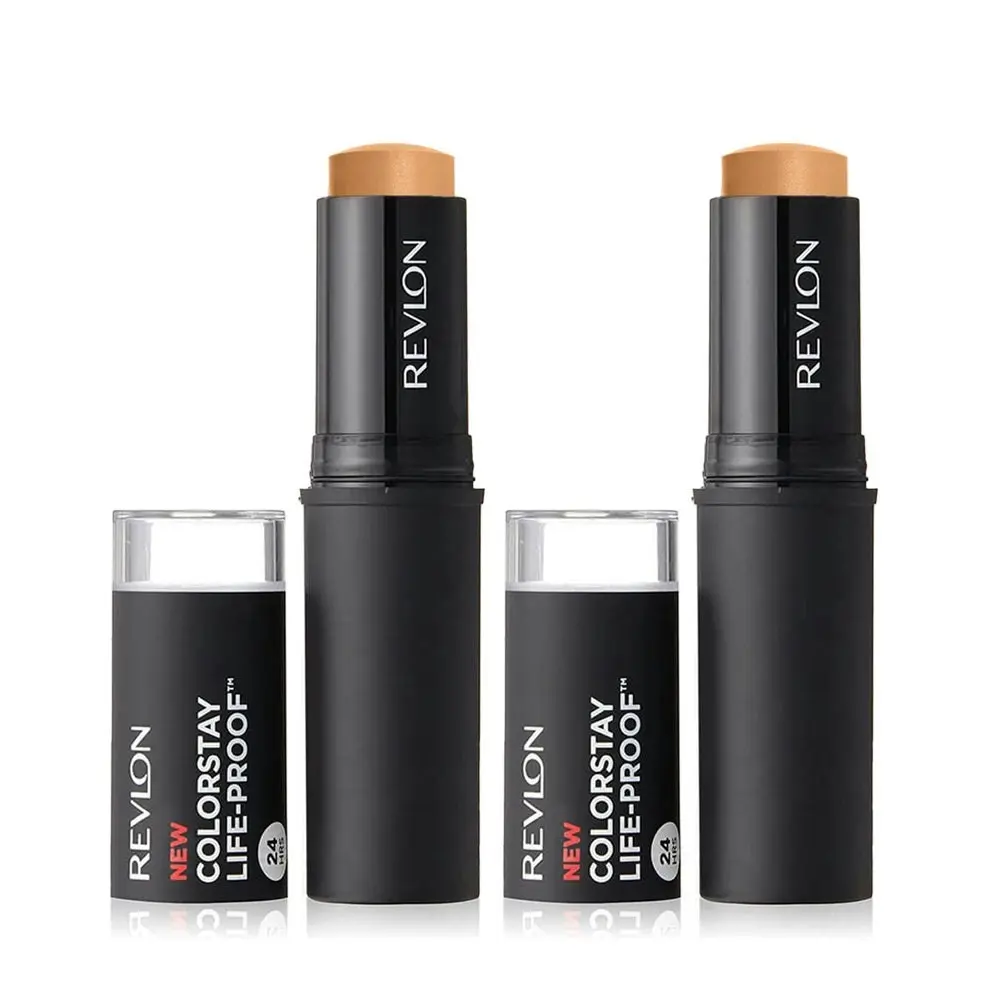 Revlon Colorstay Life-proof Matte Foundation Stick 10g 400 Caramel - 2 Pack