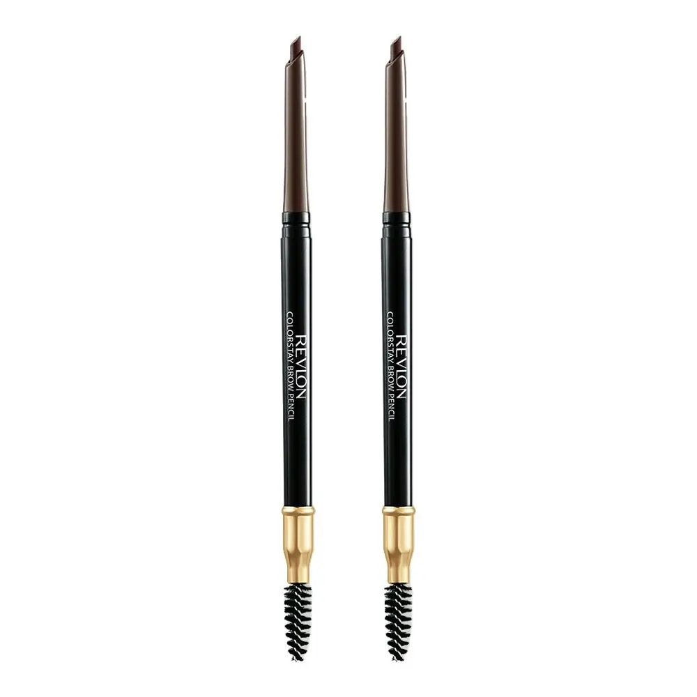 Revlon Colorstay Brow Pencil 0.35g 220 Dark Brown - 2 Pack