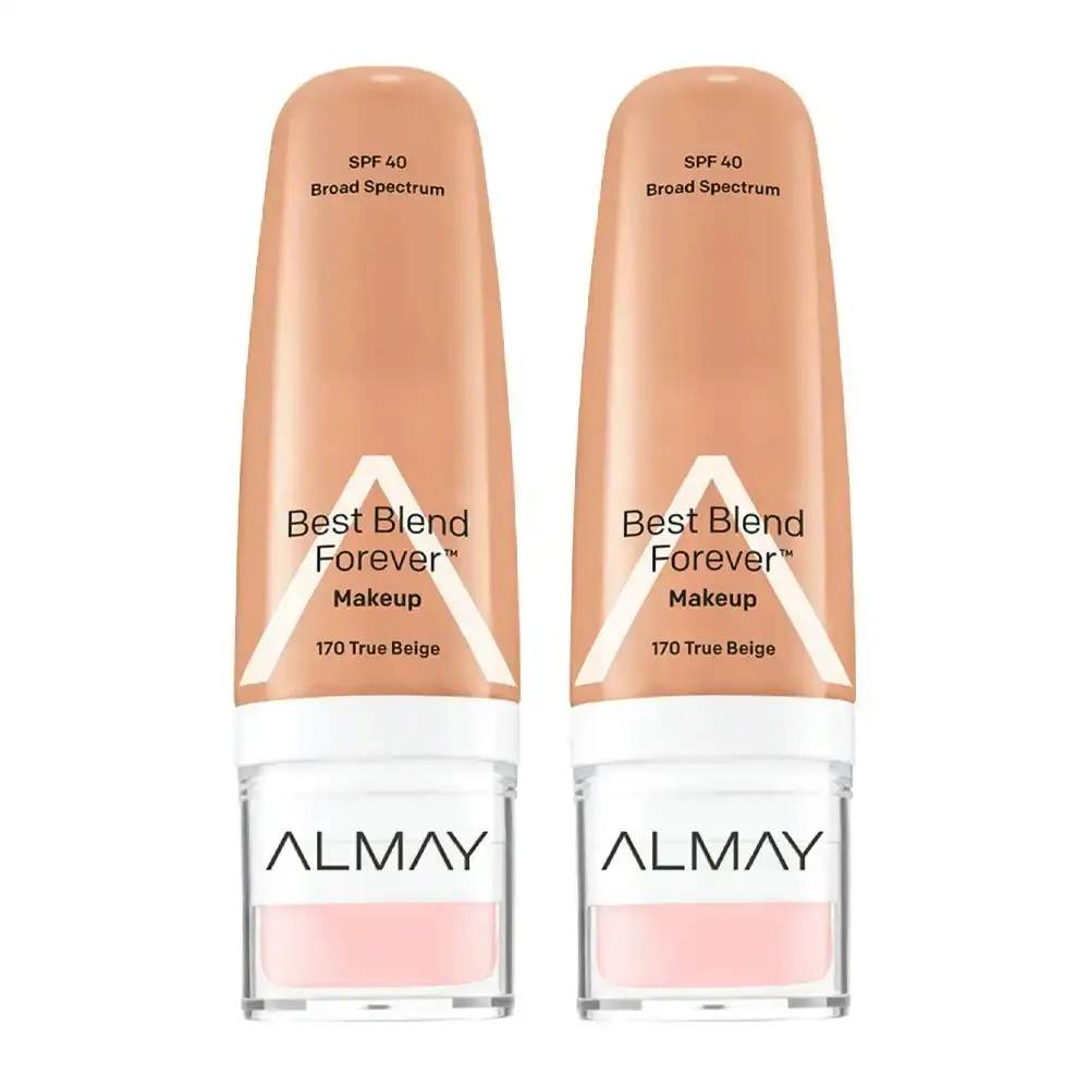 Almay Best Blend Forever Makeup 30ml 170 True Beige - 2 Pack