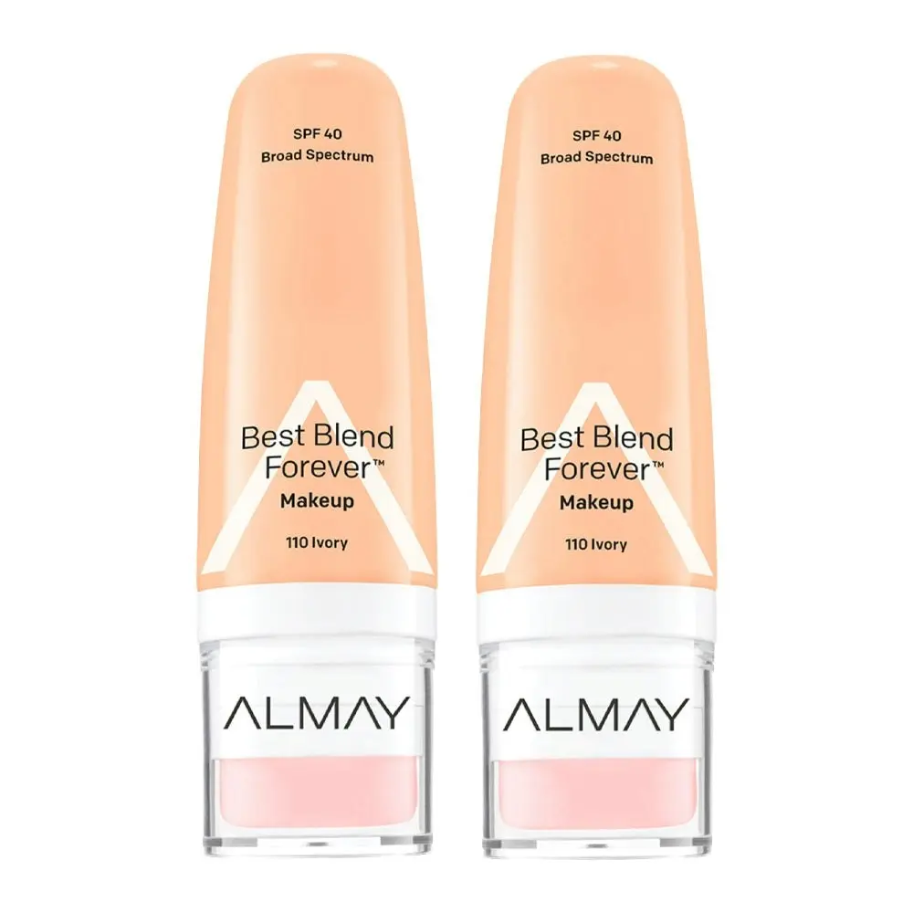 Almay Best Blend Forever Makeup 30ml 110 Ivory - 2 Pack